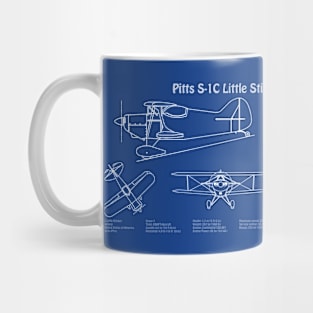 Betty Skelton Pitts S-1C Little Stinker Blueprint - ADpng Mug